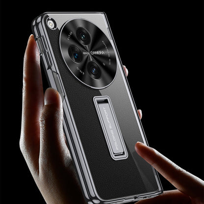 Pour OPPO Find N3 / OnePlus Open GKK Coque de Téléphone Antichoc à Charnière Pliable Magnétique Intégrée (Noir)