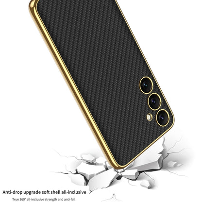 For Samsung Galaxy S24 5G GKK Plating TPU + Leather Full Coverage Phone Case(Red)