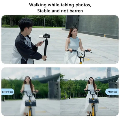YESIDO SF17 Multifunctional Retractable Metal Tripod Stand Selfie Stick for Cell Phones Camera(Black)