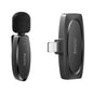 YESIDO KR12 Low-latency Wireless Lavalier Microphone with 8 Pin Receiver(Black)