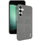 Pour Samsung Galaxy S23 FE 5G Étui de téléphone en PU + PC à texture tissu de la série imak Ruiyi (Gris clair)