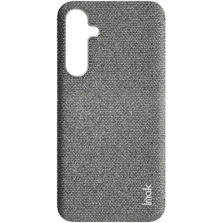Pour Samsung Galaxy S23 FE 5G Étui de téléphone en PU + PC à texture tissu de la série imak Ruiyi (Gris clair)