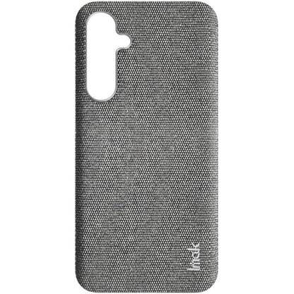 Pour Samsung Galaxy S23 FE 5G Étui de téléphone en PU + PC à texture tissu de la série imak Ruiyi (Gris clair)