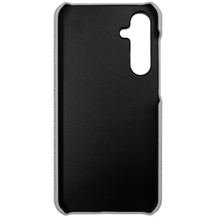 Pour Samsung Galaxy S23 FE 5G Étui de téléphone en PU + PC à texture tissu de la série imak Ruiyi (Gris clair)