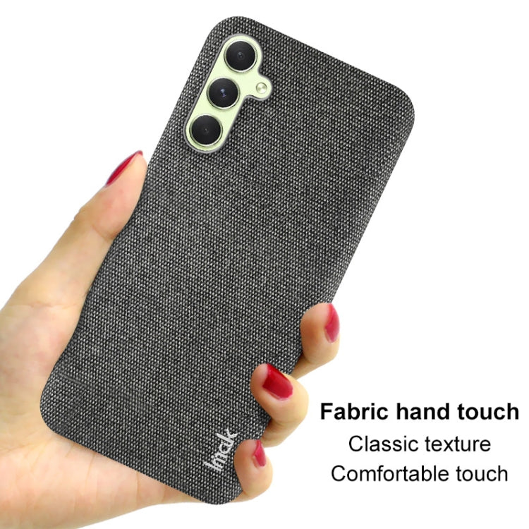 For Samsung Galaxy A34 5G imak Ruiyi Series Cloth Texture PU + PC Phone Case(Black)