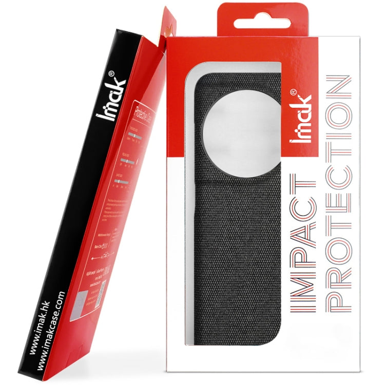 For Samsung Galaxy A54 5G imak Ruiyi Series Cloth Texture PU + PC Phone Case(Black)