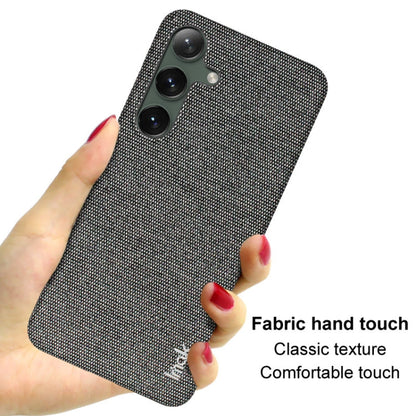 For Samsung Galaxy S24 5G imak Ruiyi Series Cloth Texture PU + PC Phone Case(Light Grey)
