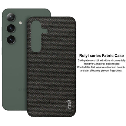 For Samsung Galaxy S24 5G imak Ruiyi Series Cloth Texture PU + PC Phone Case(Light Grey)