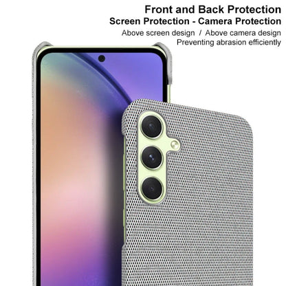 For Samsung Galaxy A55 5G imak Ruiyi Series Cloth Texture PU + PC Phone Case(Black)