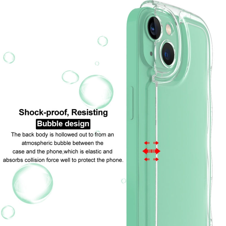 For iPhone 14 IMAK Wave Bubble Soft Shockproof Phone Case(Purple)