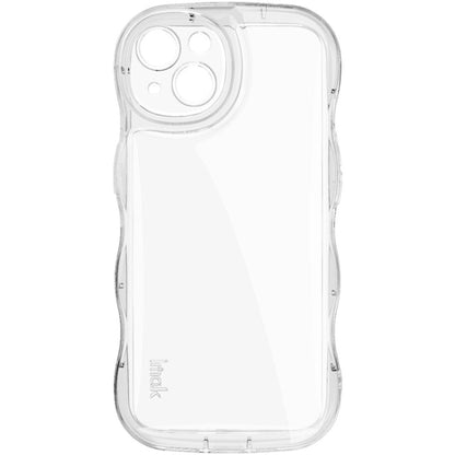 For iPhone 14 IMAK Wave Bubble Soft Shockproof Phone Case(Transparent)