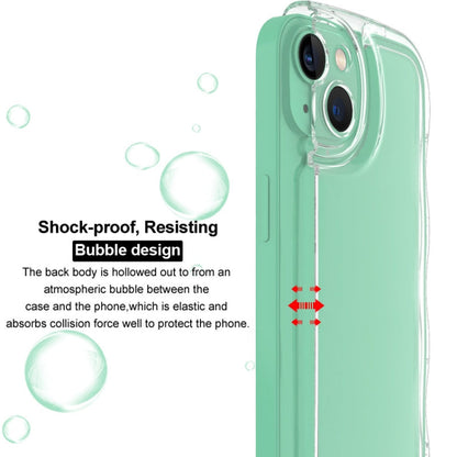 For iPhone 15 IMAK Wave Bubble Soft Shockproof Phone Case(Purple)