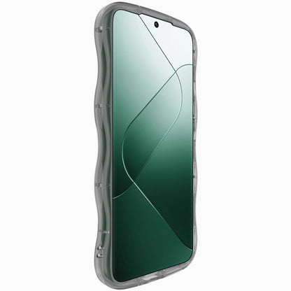 For Xiaomi 14 5G IMAK Wave Bubble Soft Shockproof Phone Case(Transparent Black)