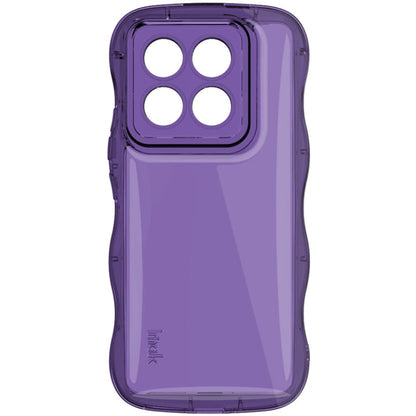 Pour Xiaomi 14 Pro 5G Coque de téléphone antichoc souple IMAK Wave Bubble (Violet)