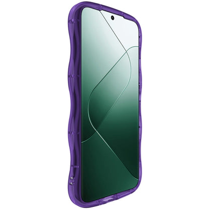 Pour Xiaomi 14 Pro 5G Coque de téléphone antichoc souple IMAK Wave Bubble (Violet)