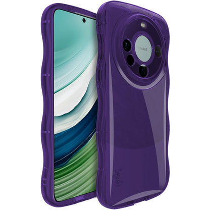 Pour Huawei Mate 60 Étui de téléphone antichoc souple IMAK Wave Bubble (Violet)
