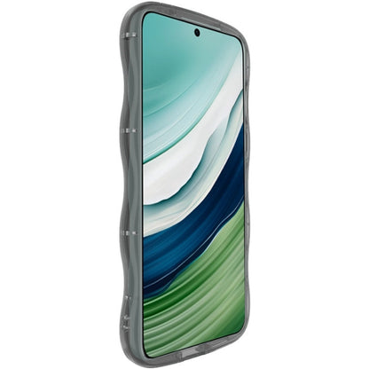 For Huawei Mate 60 IMAK Wave Bubble Soft Shockproof Phone Case(Transparent Black)