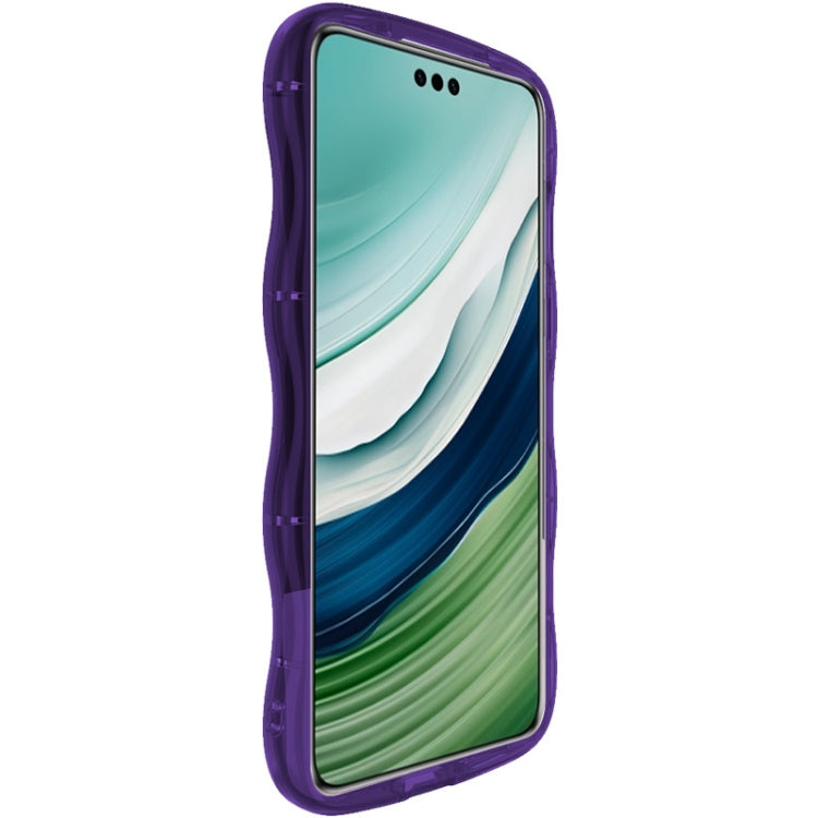 For Huawei Mate 60 Pro / 60 Pro+ IMAK Wave Bubble Soft Shockproof Phone Case(Purple)