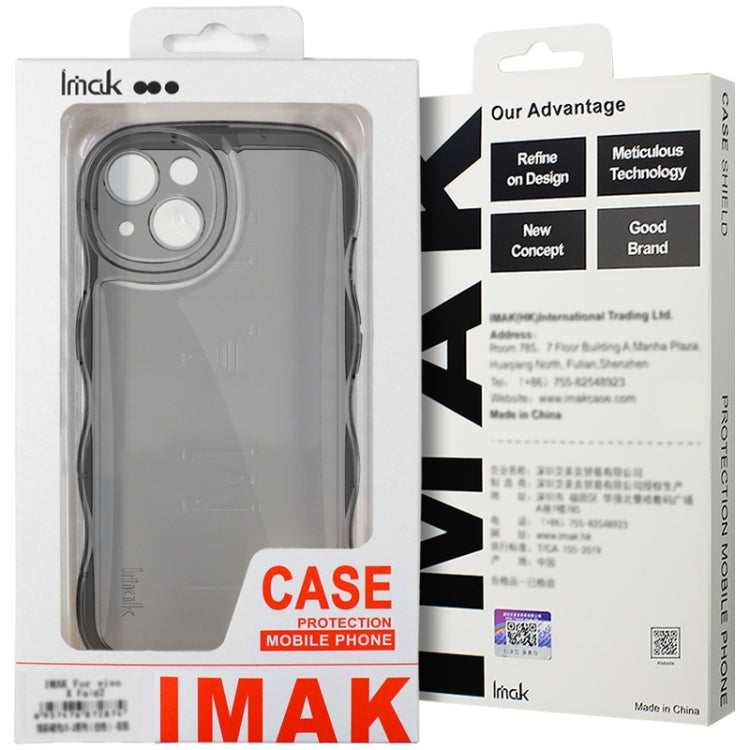 For Huawei Mate 60 Pro / 60 Pro+ IMAK Wave Bubble Soft Shockproof Phone Case(Purple)
