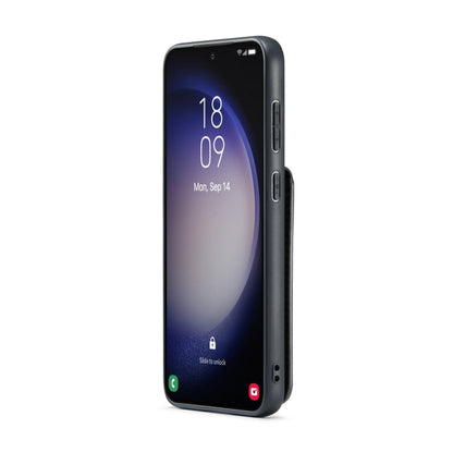 Pour Samsung Galaxy S24+ 5G Fierre Shann Crazy Horse Étui de Téléphone en PU avec Porte-Cartes à l'Arrière (Noir)
