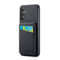 Pour Samsung Galaxy A13 5G Fierre Shann Crazy Horse Étui de Téléphone en Cuir PU avec Porte-Cartes (Noir)