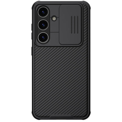 For Samsung Galaxy S24 5G NILLKIN Black Mirror Pro Series Camshield PC Phone Case(Black)