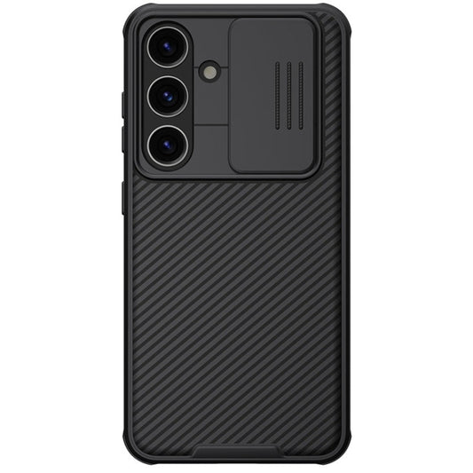 For Samsung Galaxy S24 5G NILLKIN Black Mirror Pro Series Camshield PC Phone Case(Black)