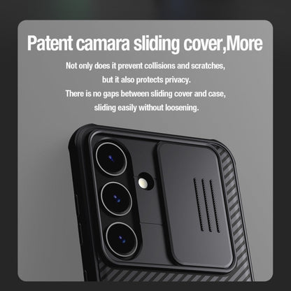 For Samsung Galaxy S24 5G NILLKIN Black Mirror Pro Series Camshield PC Phone Case(Green)