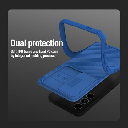 For Samsung Galaxy S24 5G NILLKIN Black Mirror Pro Series Camshield PC Phone Case(Green)