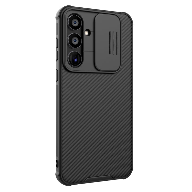 Pour la coque de téléphone Samsung Galaxy A55 NILLKIN Black Mirror Pro Series Camshield PC (noir)