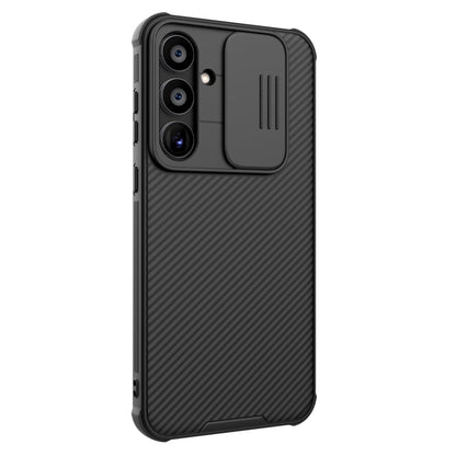 Pour la coque de téléphone Samsung Galaxy A55 NILLKIN Black Mirror Pro Series Camshield PC (noir)