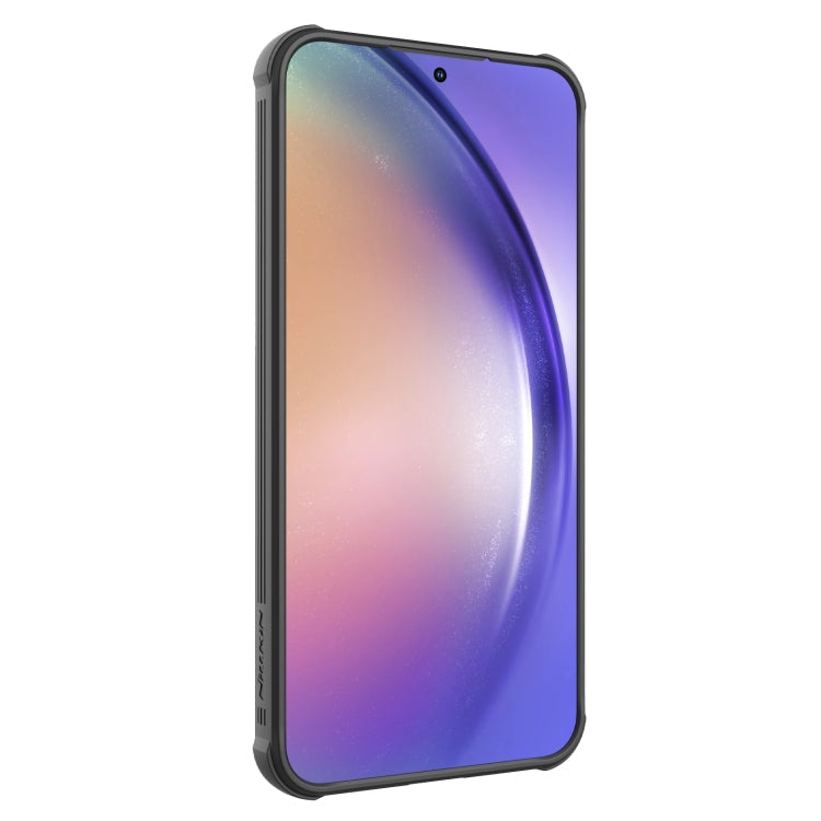 Pour la coque de téléphone Samsung Galaxy A55 NILLKIN Black Mirror Pro Series Camshield PC (noir)