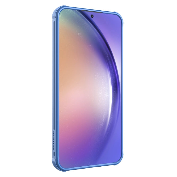 Pour Samsung Galaxy A55 NILLKIN Black Mirror Pro Series Camshield Coque de téléphone en PC (Bleu)