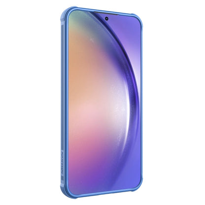 Pour Samsung Galaxy A55 NILLKIN Black Mirror Pro Series Camshield Coque de téléphone en PC (Bleu)