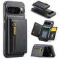 For Google Pixel 9 Pro XL DG.MING M5 Series Zip RFID Multi Card Detachable Leather Phone Case(Black)
