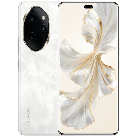 Honor 100 Pro, 12GB+256GB, Screen Fingerprint Identification, 6.78 inch MagicOS 7.2 Snapdragon 8 Gen 2 Octa Core up to 3.19GHz, Network: 5G, NFC, OTG, Support Google Play(White)