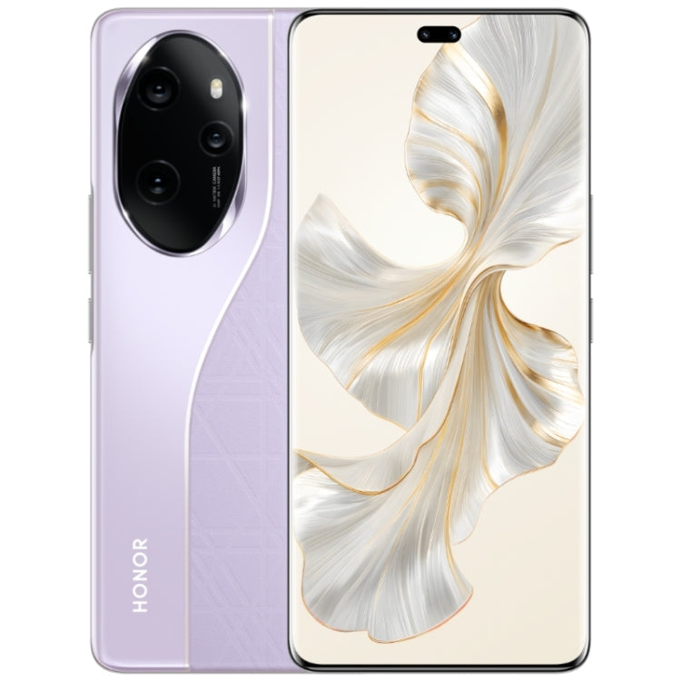 Honor 100 Pro, 16 Go+1 To, identification par empreinte digitale sous l'écran, MagicOS 7.2 de 6,78 pouces Snapdragon 8 Gen 2 Octa Core jusqu'à 3,19 GHz, Réseau : 5G, NFC, OTG, compatible Google Play (Violet)