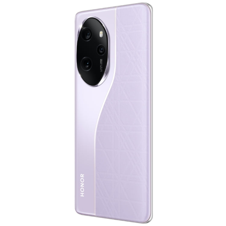 Honor 100 Pro, 16 Go+1 To, identification par empreinte digitale sous l'écran, MagicOS 7.2 de 6,78 pouces Snapdragon 8 Gen 2 Octa Core jusqu'à 3,19 GHz, Réseau : 5G, NFC, OTG, compatible Google Play (Violet)