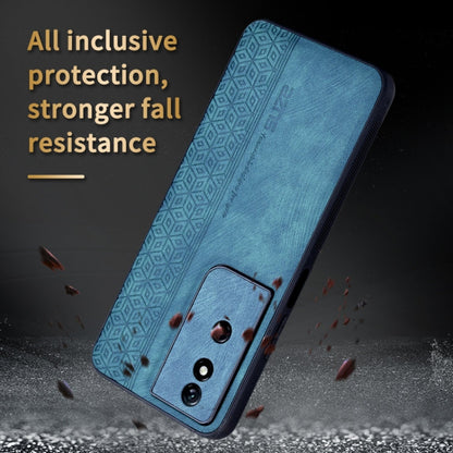 For Honor Play 50 Plus AZNS 3D Embossed Skin Feel Phone Case(Sapphire Blue)