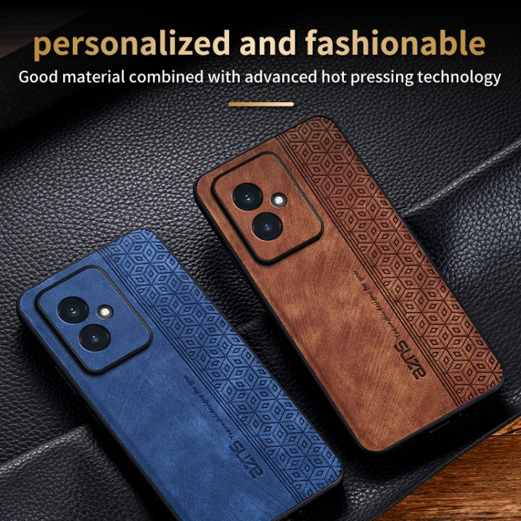 For Honor 100 AZNS 3D Embossed Skin Feel Phone Case(Sapphire Blue)