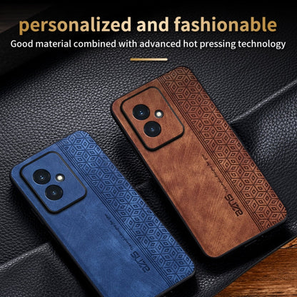 For Honor 100 AZNS 3D Embossed Skin Feel Phone Case(Sapphire Blue)
