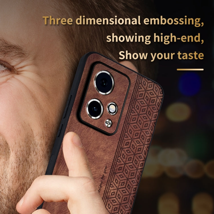 For Honor 90 GT AZNS 3D Embossed Skin Feel Phone Case(Purple)
