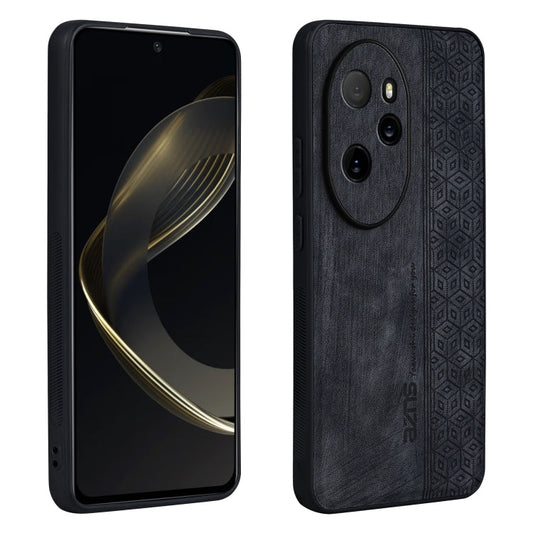 For Honor 100 Pro AZNS 3D Embossed Skin Feel Phone Case(Black)