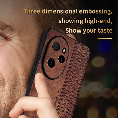 For Honor 100 Pro AZNS 3D Embossed Skin Feel Phone Case(Sapphire Blue)