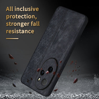 For Honor 100 Pro AZNS 3D Embossed Skin Feel Phone Case(Brown)