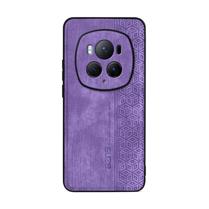 For Honor Magic6 Pro AZNS 3D Embossed Skin Feel Phone Case(Purple)