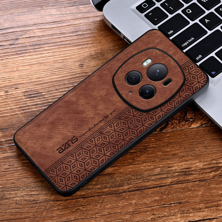 Pour Honor Magic6 Pro AZNS Coque de téléphone en relief 3D (marron)
