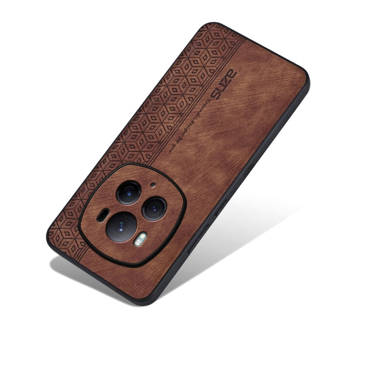 Pour Honor Magic6 Pro AZNS Coque de téléphone en relief 3D (marron)