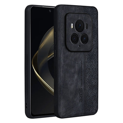 For Honor Magic6 Ultimate AZNS 3D Embossed Skin Feel Phone Case(Black)