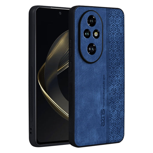 For Honor 200 Pro AZNS 3D Embossed Skin Feel Phone Case(Sapphire Blue)